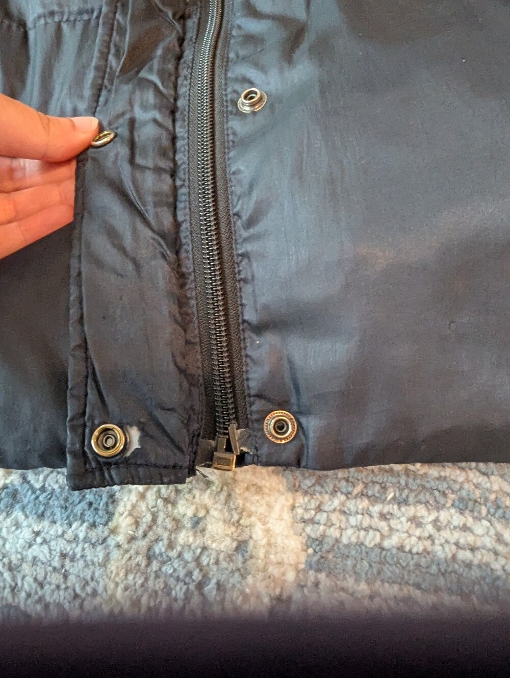 Harley-Davidson Black Quilted Puffer Jacket with Zipper Pockets - Picture 5 of 8